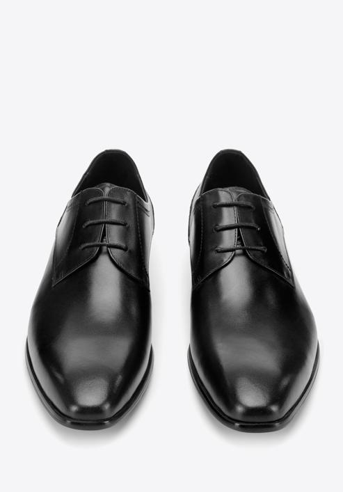 Pantofi derby clasici din piele pentru bărbați, negru, 94-M-518-5-40, Fotografie 3