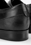 Pantofi derby clasici din piele pentru bărbați, negru, 94-M-518-1-45, Fotografie 7