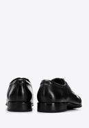 Pantofi derby de bărbați din piele cu elastice cusute, negru, 96-M-507-N-43, Fotografie 4