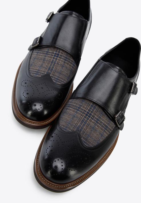Pantofi din piele pentru bărbați, negru, 96-M-518-1-44, Fotografie 8