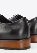 Pantofi din piele pentru costum, simpli, negru, 94-M-515-8-40, Fotografie 8
