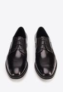 Pantofi din piele tip derby pentru costum, negru, 93-M-525-4-40, Fotografie 3