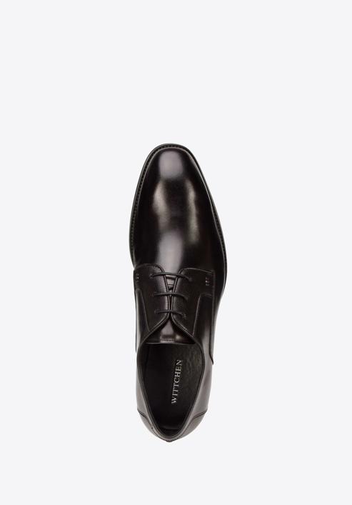 Pantofi din piele tip derby pentru costum, negru, 93-M-525-4-40, Fotografie 5