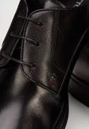 Pantofi din piele tip derby pentru costum, negru, 93-M-525-4-40, Fotografie 7