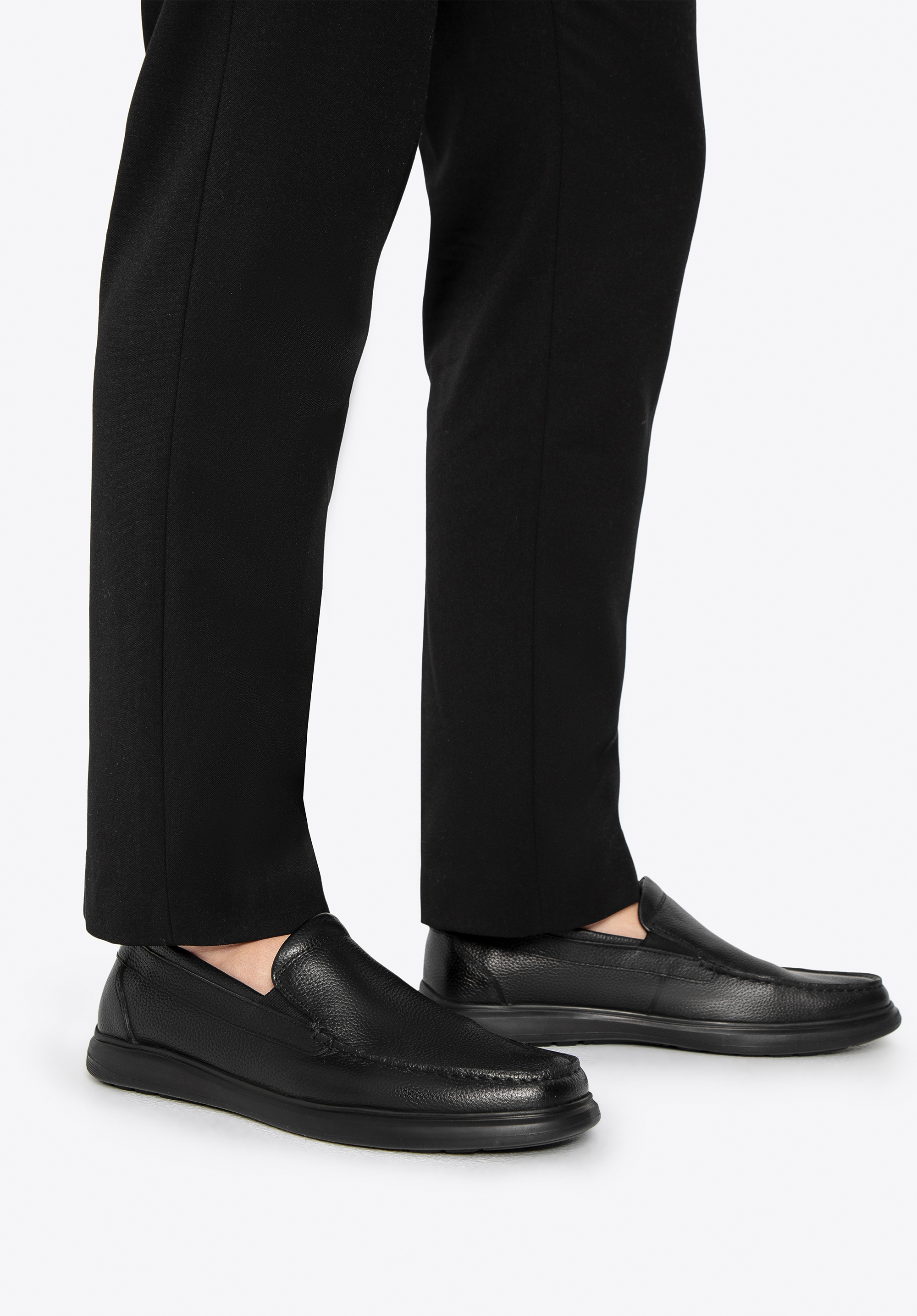 Pantofi pentru bărbați din piele naturală, negru, 100-M-506-1-40, Fotografie 1