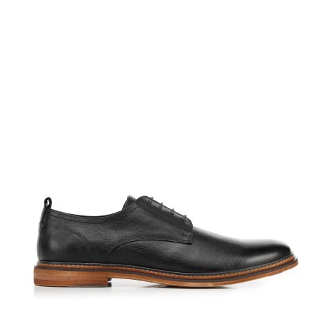 Pantofi retro din piele pentru bărbați, negru, 94-M-519-4-40, Fotografie 1