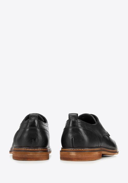 Pantofi retro din piele pentru bărbați, negru, 94-M-519-1-40, Fotografie 5