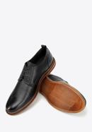 Pantofi retro din piele pentru bărbați, negru, 94-M-519-1-40, Fotografie 8