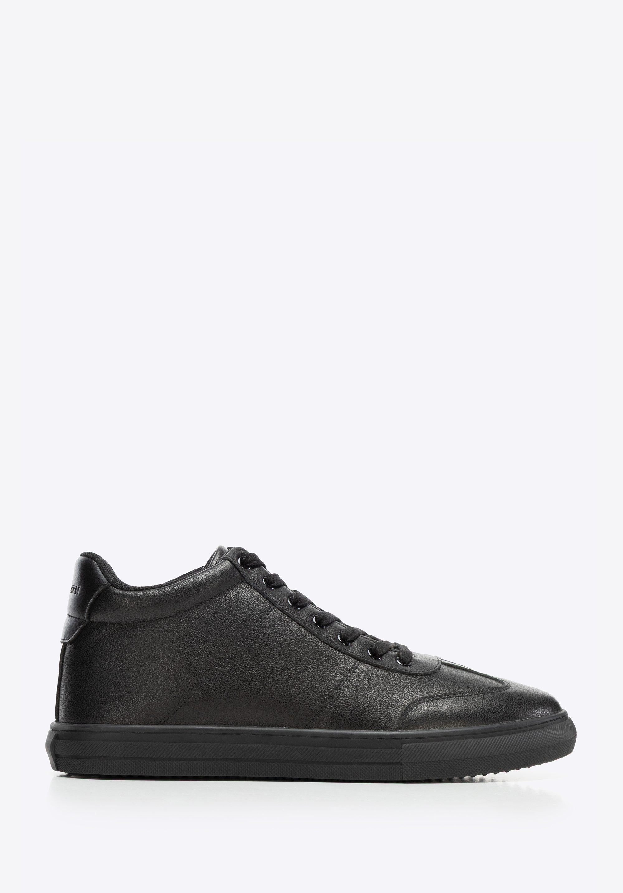 Pantofi sport din piele pentru bărbați, negru, 101-M-514-1-43, Fotografie 1