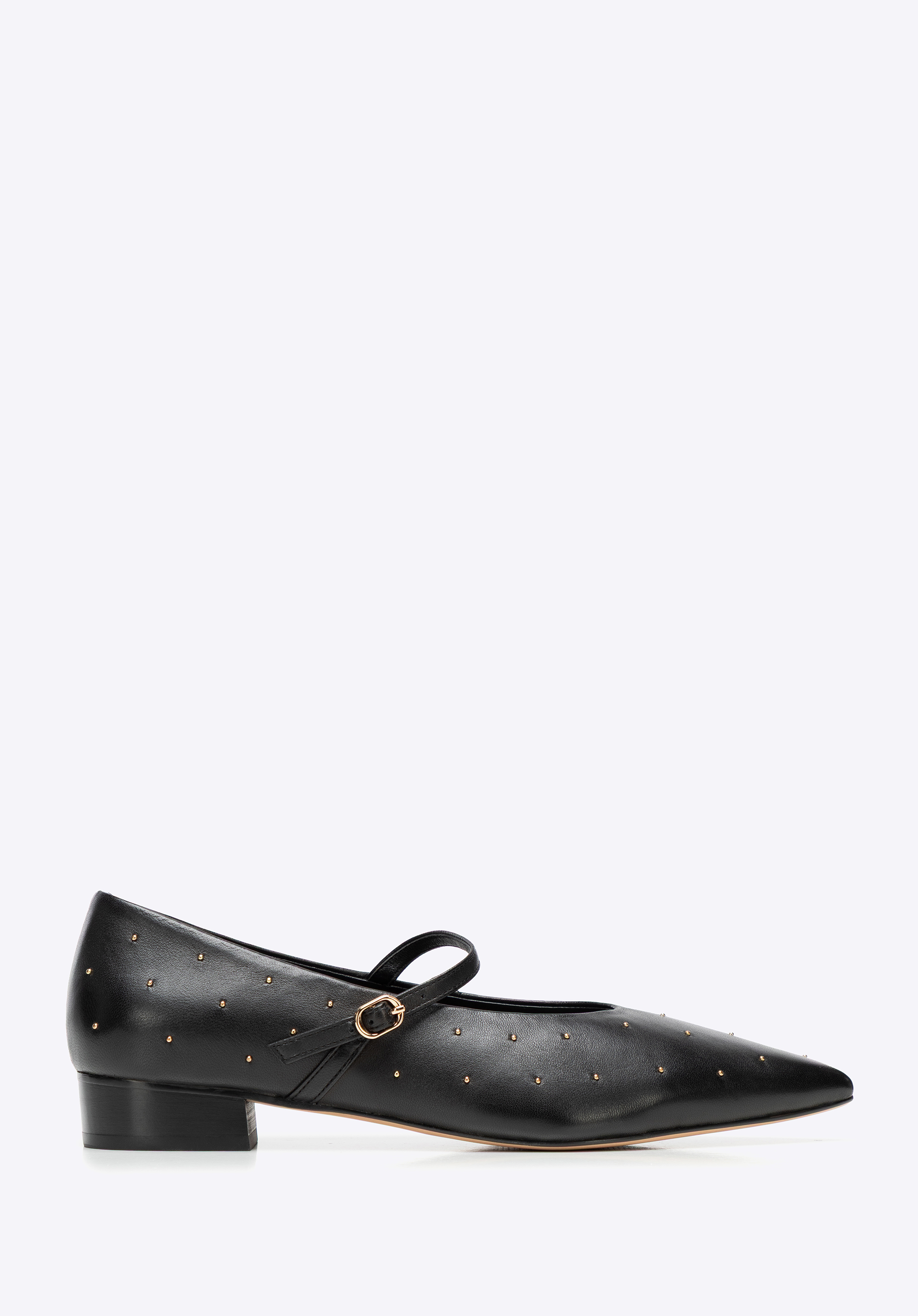 Pantofi sport din piele pentru femei cu ținte delicate, negru, 101-D-404-1-39, Fotografie 1