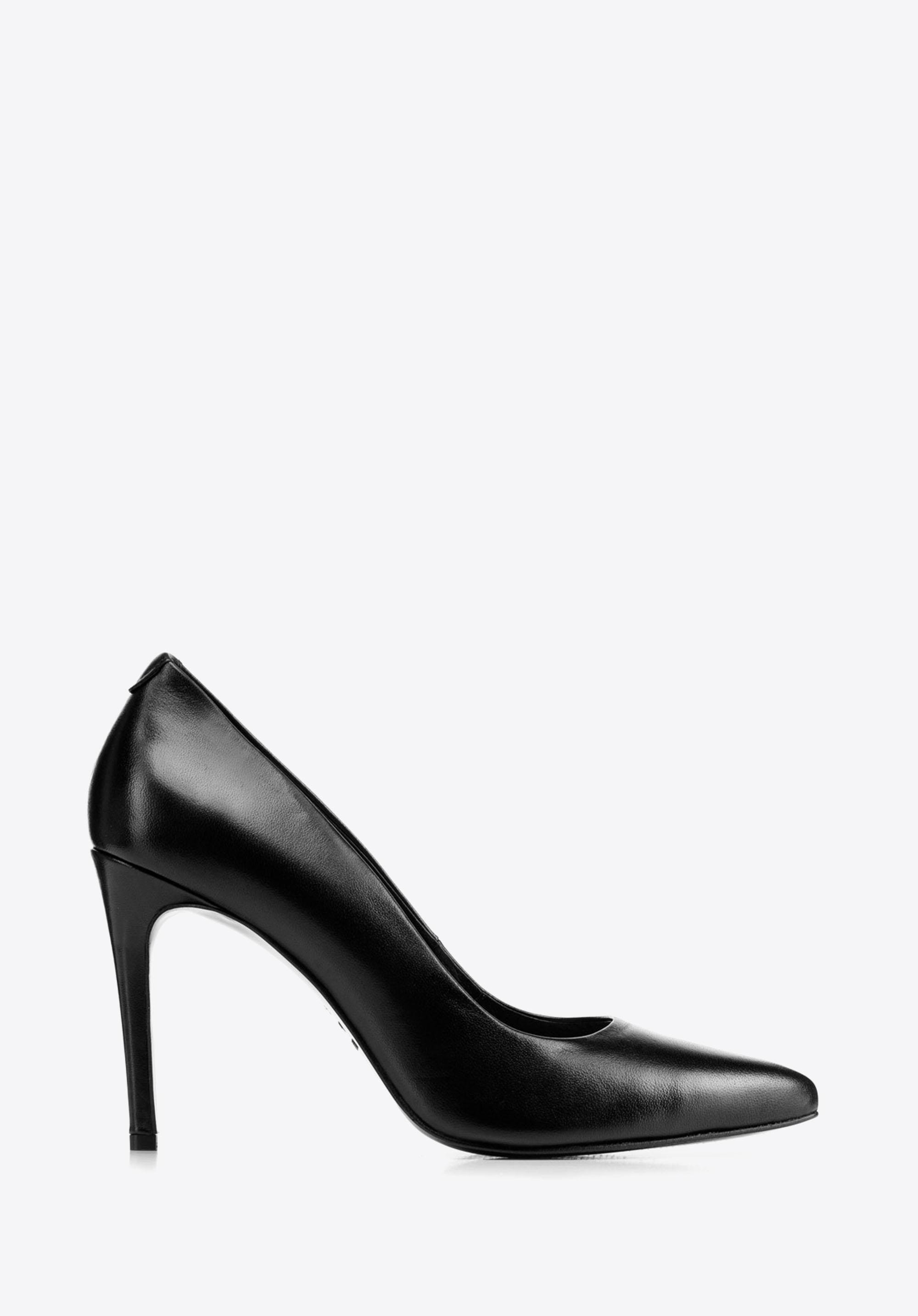 Pantofi stiletto clasic din piele