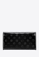 Portofel de damă din piele lăcuită cu monogramă, negru, 34-1-052-FF, Fotografie 4