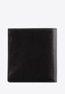 Portofel din piele pentru femei cu emblemă pe închidere cu clichet, negru, 10-1-065-N, Fotografie 5