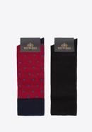 Ciorapi bărbați - set negru+roșu, negru - roșu, 95-SM-005-X1-40/42, Fotografie 2