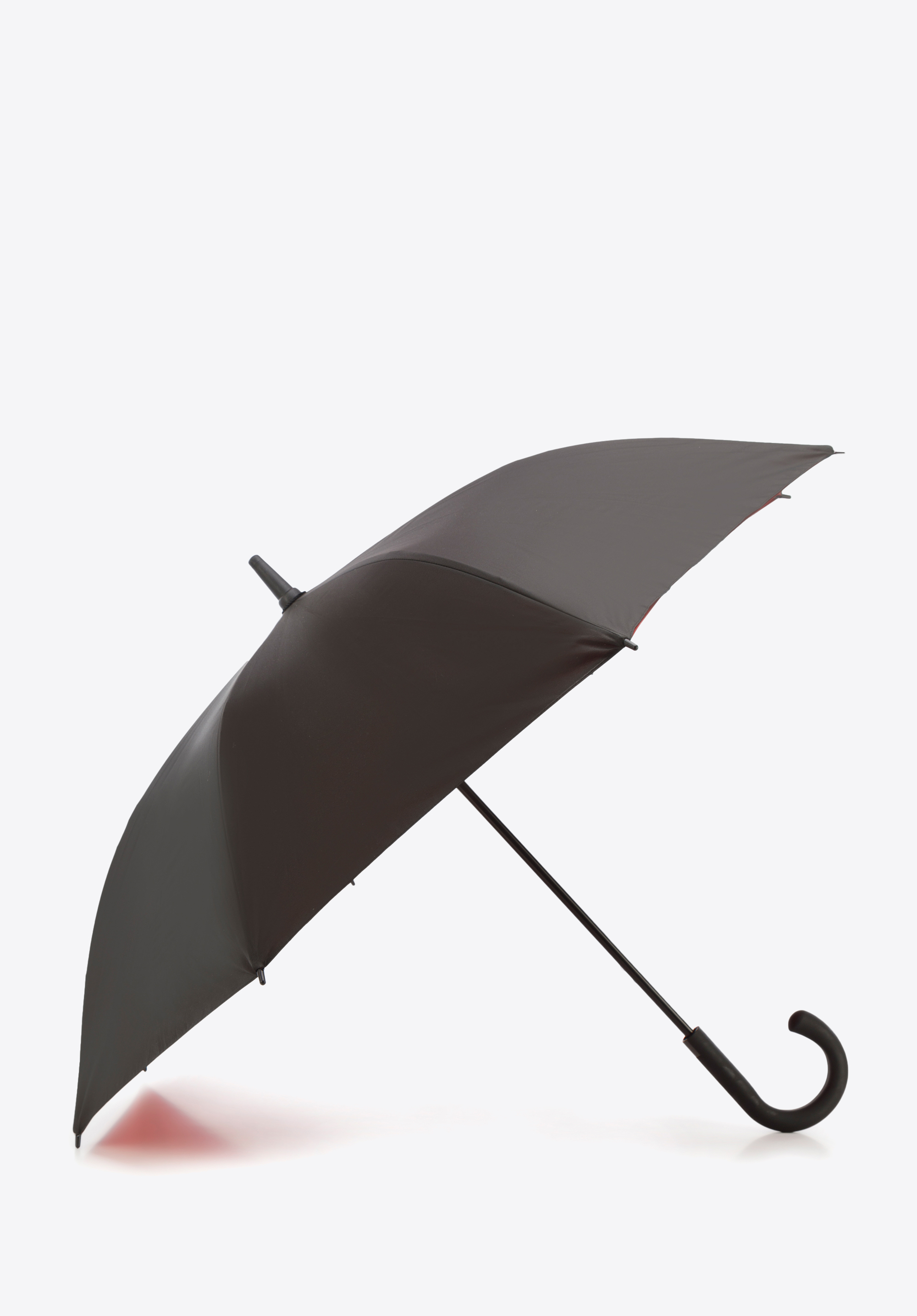 Umbrelă lungă în două culori, negru - roșu, PA-7-173-12, Fotografie 1