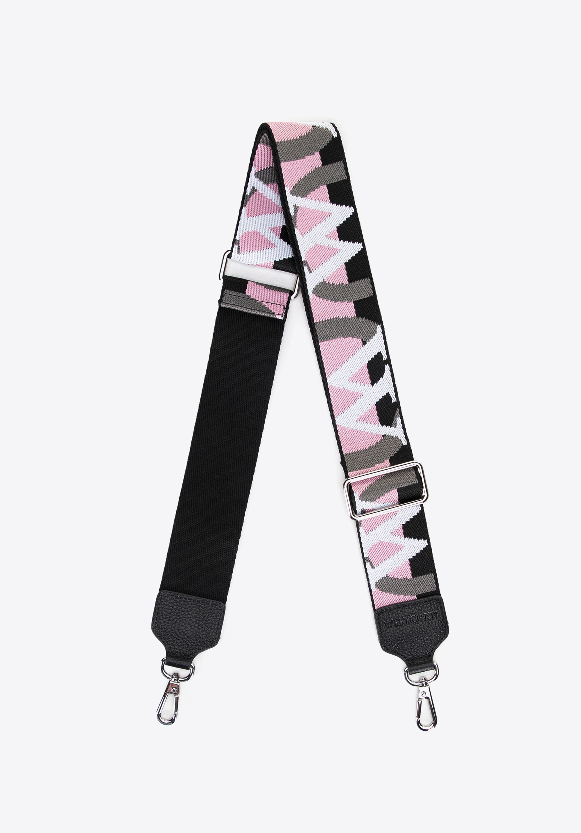 curea lungă, negru - roz, 99-X-647-X3, Fotografie 1