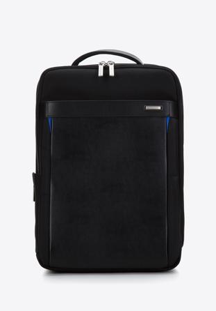 Rucsac pentru bărbați pentru un laptop de 15,6 inchi cu port USB, negru, 96-3U-906-1, Fotografie 1