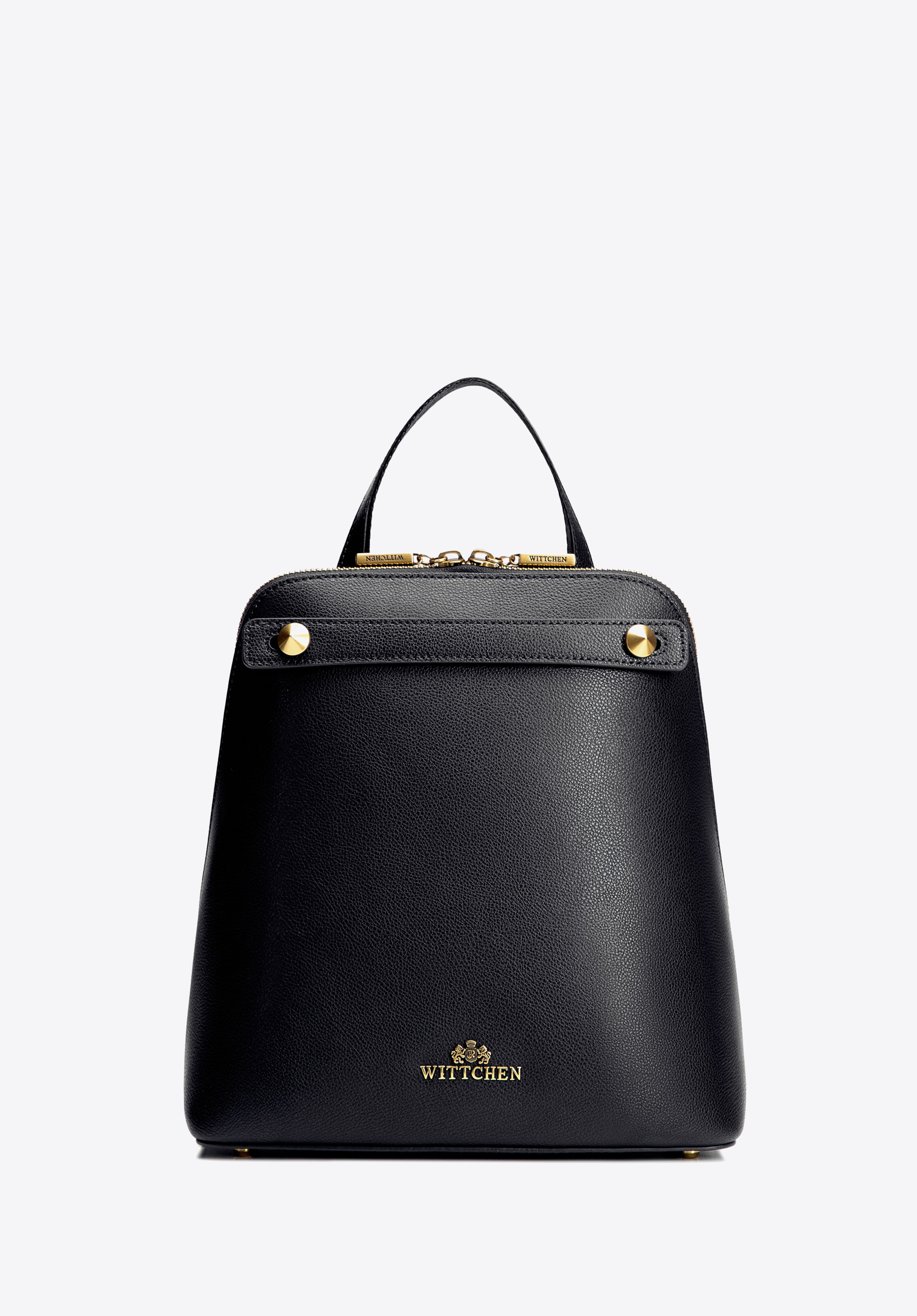 Rucsac trapez din piele pentru femei, negru, 100-4E-600-P, Fotografie 1