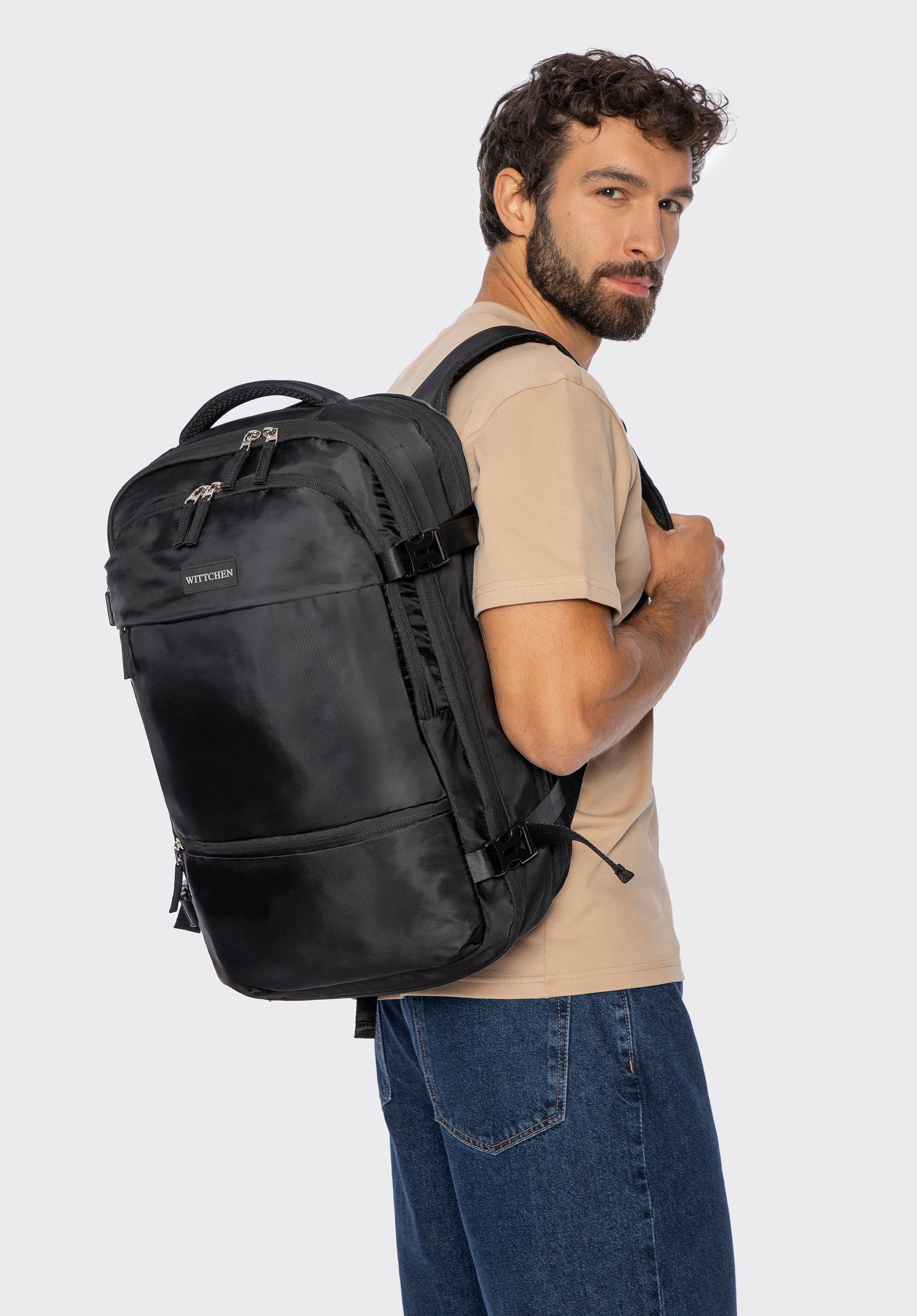 RucsacRucsac multifuncțional extensibil pentru avion, negru, 56-3S-016-10, Fotografie 1