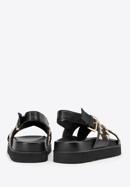 Sandale cu platformă pentru femei., negru, 98-D-968-1-39, Fotografie 4