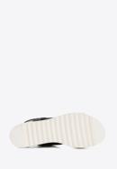 Sandale de damă din piele cu bandă elastică groasă, negru, 92-D-133-1-39_5, Fotografie 6