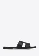 Sandale de damă cu decupaj geometric, negru, 98-DP-803-P-39, Fotografie 1