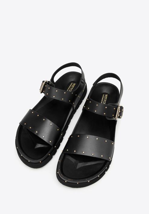 Sandale de damă cu platformă, negru, 98-D-501-1-35, Fotografie 2