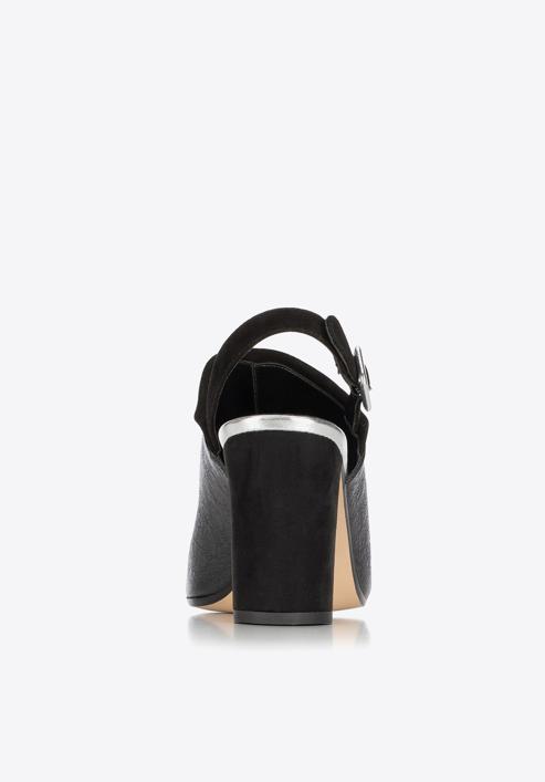Sandale de dama din piele, negru, 88-D-402-1-36, Fotografie 6