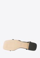 Sandale de damă din piele cu bretele subțiri, negru, 94-D-961-P-39, Fotografie 6