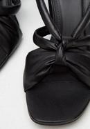 Sandale de damă din piele cu nod, negru, 94-D-755-1-36, Fotografie 8