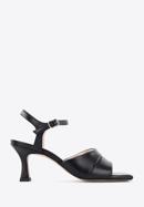 Sandale stiletto dama din piele, negru, 96-D-302-5-36, Fotografie 1