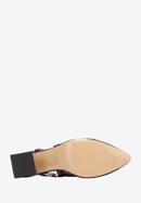 Sandale transparente polka dot pe post, negru, 96-D-517-9-35, Fotografie 6
