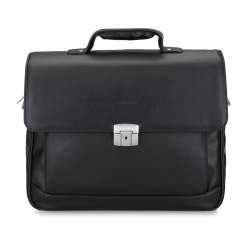 Servietă cu buzunar pentru laptop 15,6”, moale, negru, 29-3-701-1, Fotografie 1