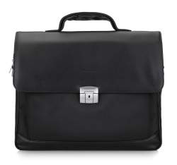 Servietă textilă cu buzunar pentru laptop 15,6”, negru, 29-3-700-1, Fotografie 1