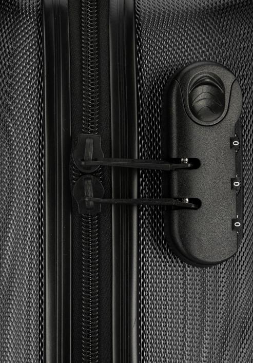 Set valize ABS canelate, negru, 56-3A-65S-01, Fotografie 10