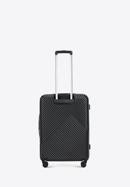Un set de valize din policarbonat cu dungi, negru, 56-3P-84S-77, Fotografie 4