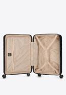 Un set de valize din policarbonat cu dungi, negru, 56-3P-84S-77, Fotografie 6