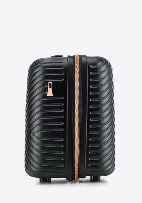 Un set de valize din policarbonat, în dungi, negru, 56-3P-84K-77, Fotografie 14