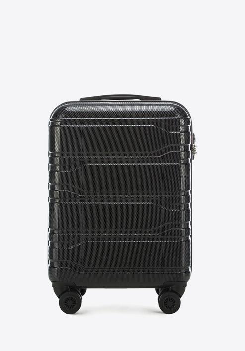 Valiză de cabină din policarbonat cu model ștanțat, negru, 56-3P-981-11, Fotografie 1