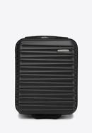 Valiza de cabina din ABS cu nervuri, negru, 56-3A-315-89, Fotografie 1