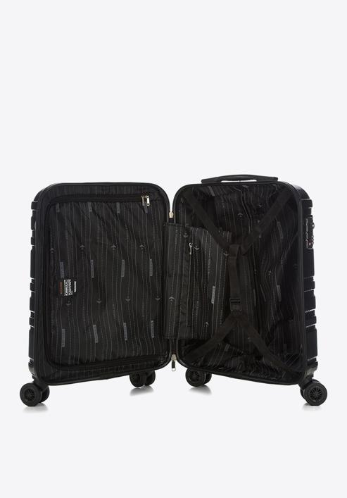 Valiză de cabină din policarbonat cu model ștanțat, negru, 56-3P-981-31, Fotografie 5
