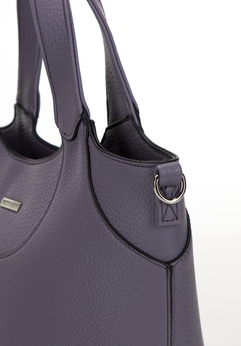Műbőr női táska, néma lila, 98-4Y-602-0, Fénykép 4