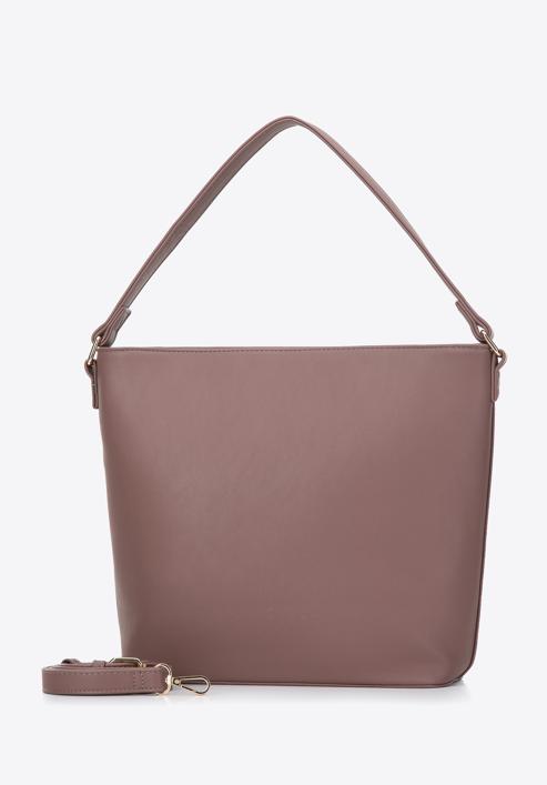 Hobo táska pro-ökobőrből, néma rózsaszín, 97-4Y-232-F, Fénykép 4