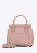Kisméretű táska műbőrből, fényes csattal, néma rózsaszín, 98-4Y-212-P, Fénykép 2