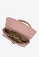 Kisméretű táska műbőrből, fényes csattal, néma rózsaszín, 98-4Y-212-P, Fénykép 3