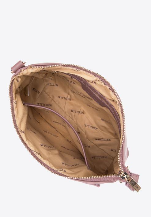 Női pro ökobőr crossbody táska kivehető tokkal, néma rózsaszín, 97-4Y-233-F, Fénykép 5