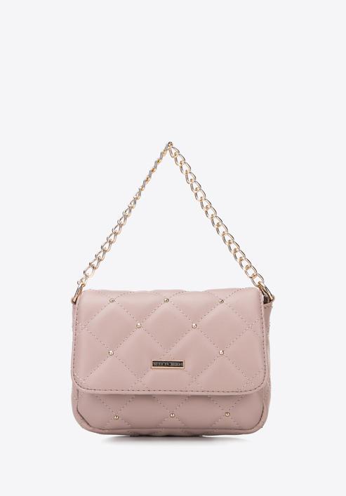Steppelt mini táska kerek szegecsekkel, néma rózsaszín, 96-3Y-226-P, Fénykép 2