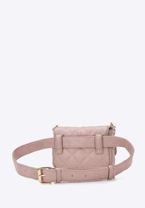 Steppelt mini táska kerek szegecsekkel, néma rózsaszín, 96-3Y-226-1, Fénykép 4