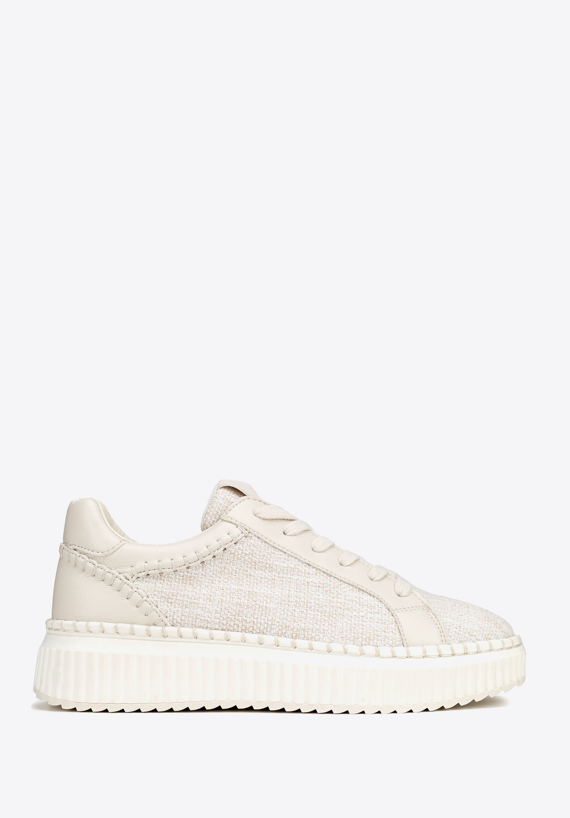 Damen-Sneaker aus Textil und Ökoleder, nicht-gerade weiss, 100-DP-405-0-39, Bild 1