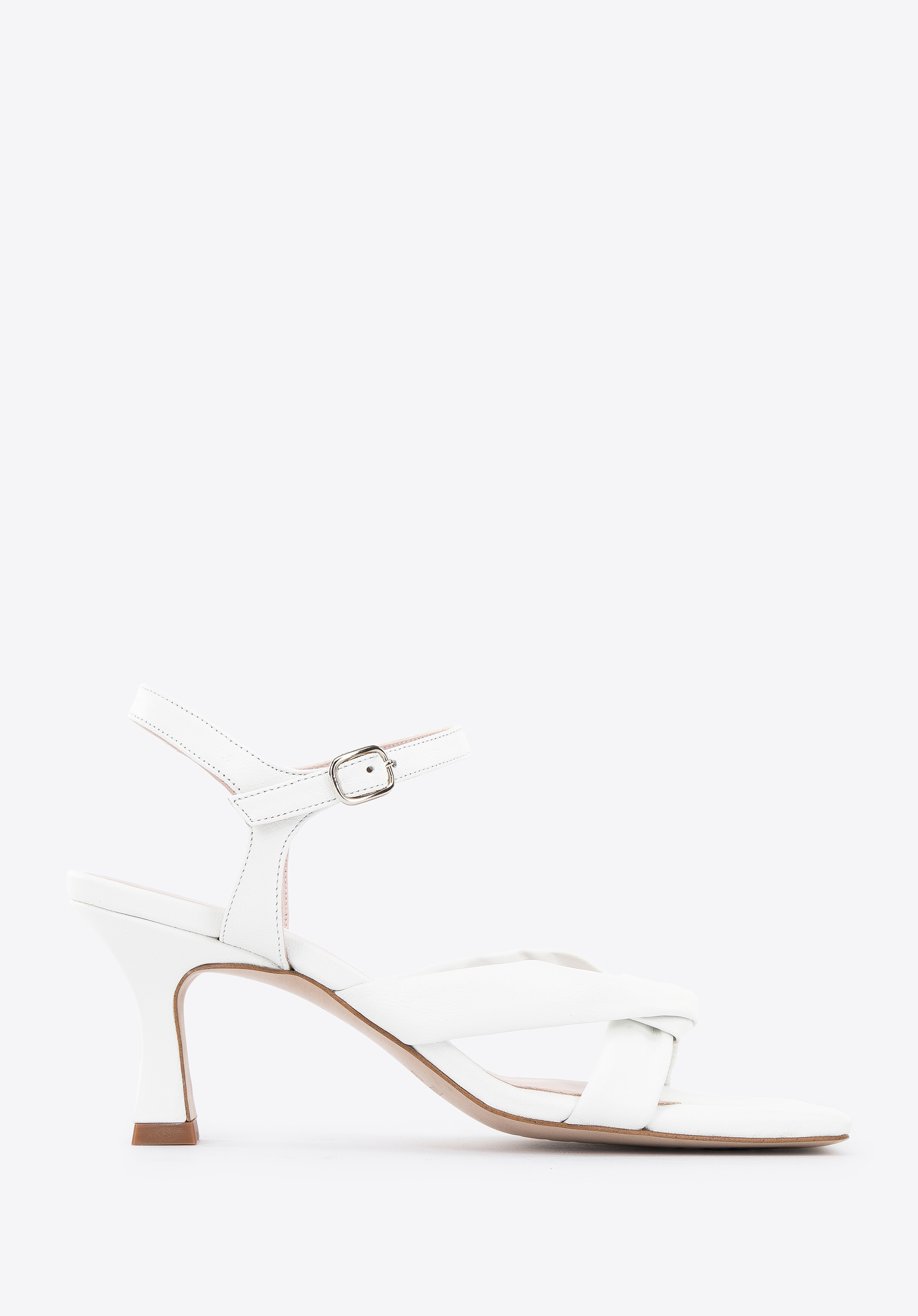 Sandaletten für Damen aus Leder mit weichen Riemen, nicht-gerade weiss, 96-D-303-0-41, Bild 1
